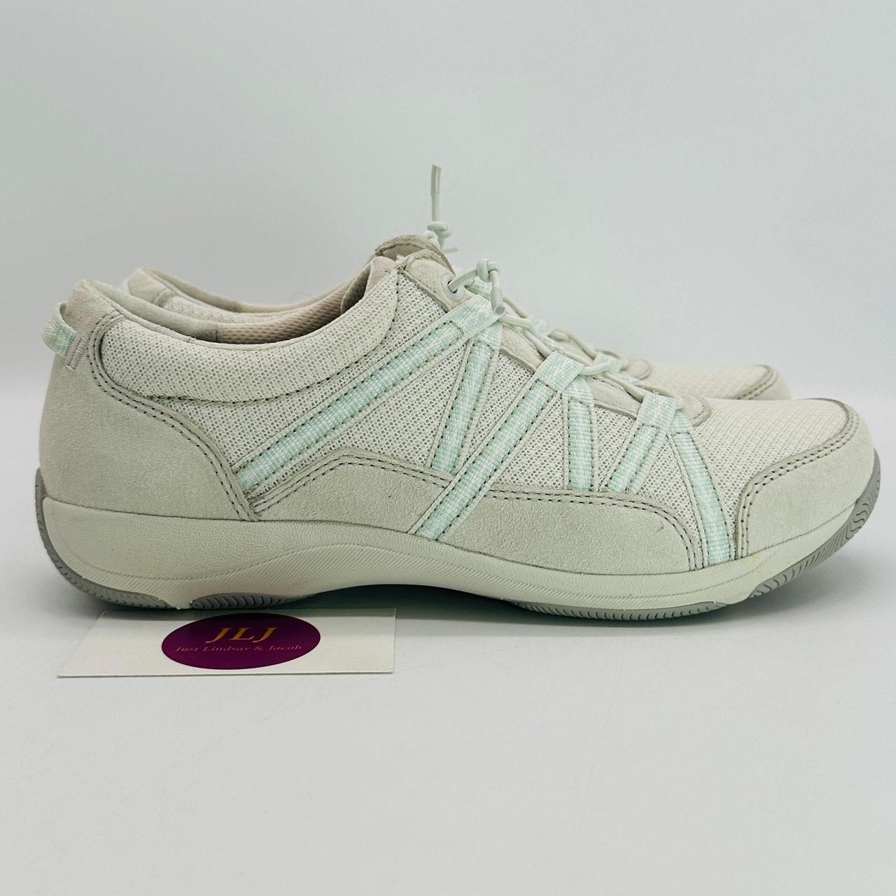 Dansko Women s Harlyn Ecru Suede Comfort Sneakers. Depop