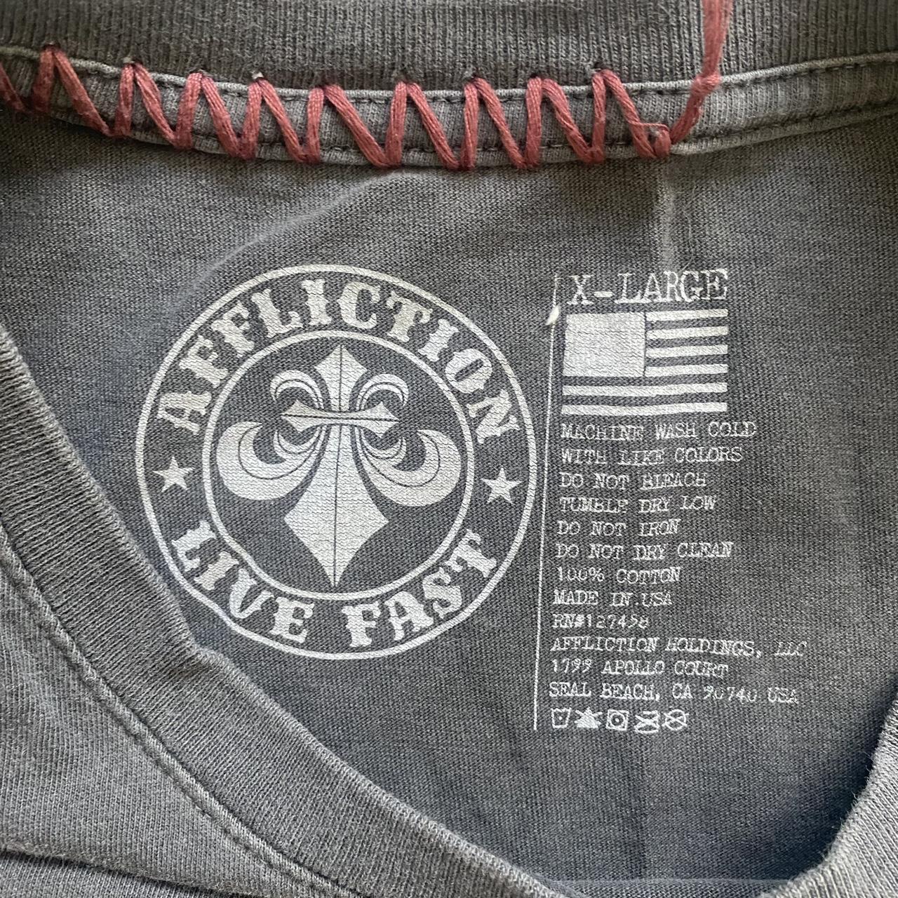Affliction Live Fast Motors T-shirt Size XL Couple | Depop