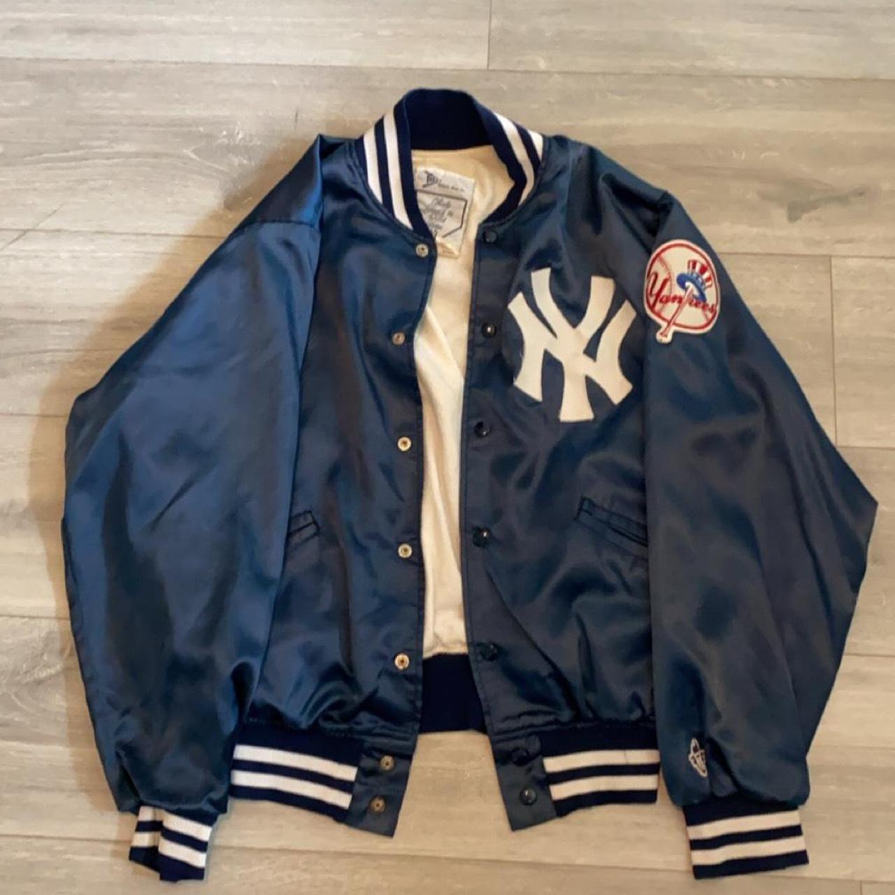 Real Vintage Unisex Official New York Yankees Navy - Depop