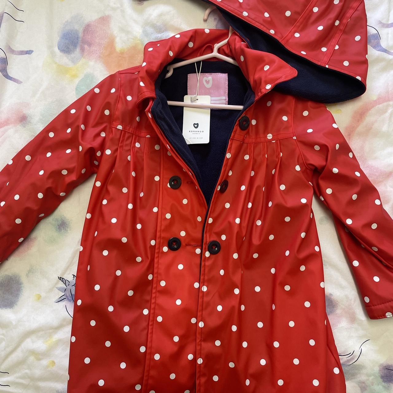 Korango kids lined raincoat Brand new, size 5... - Depop