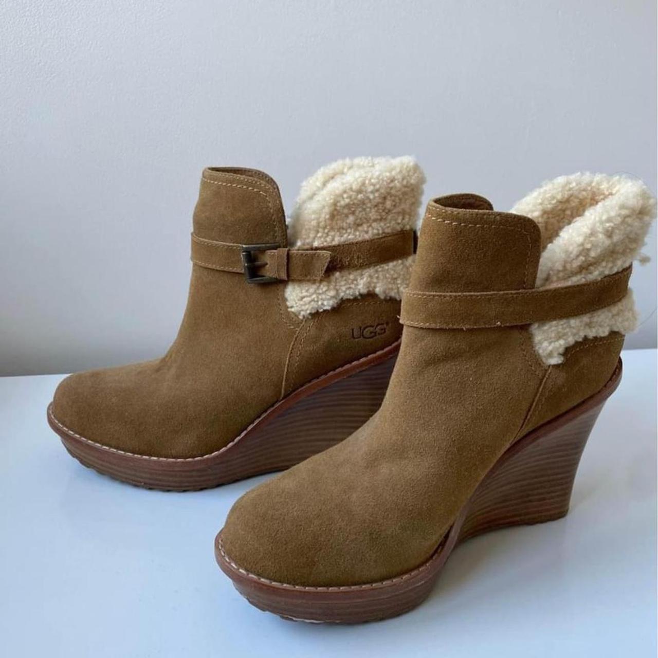 Ugg wedge best sale boots uk