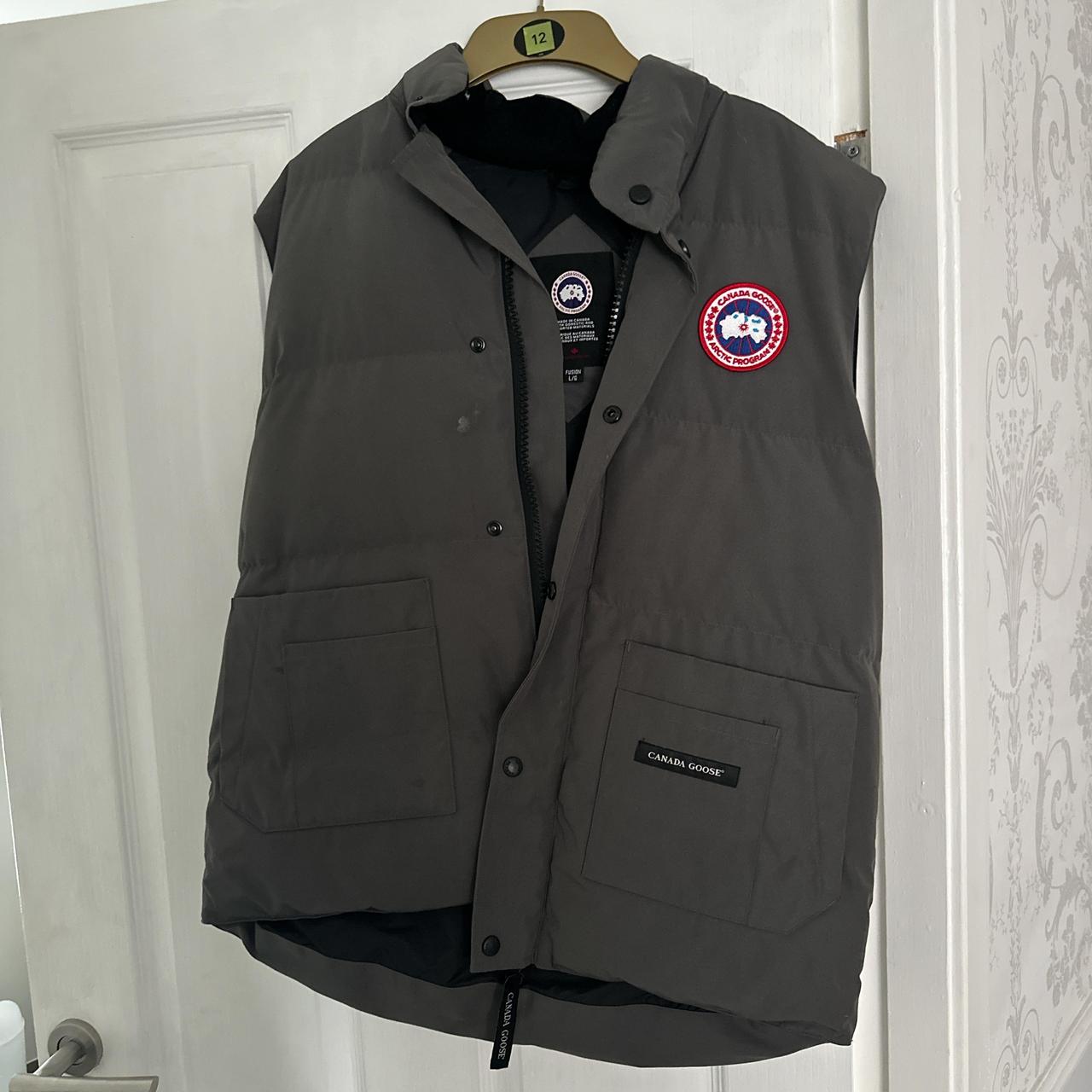 Grey canada goose gilet best sale