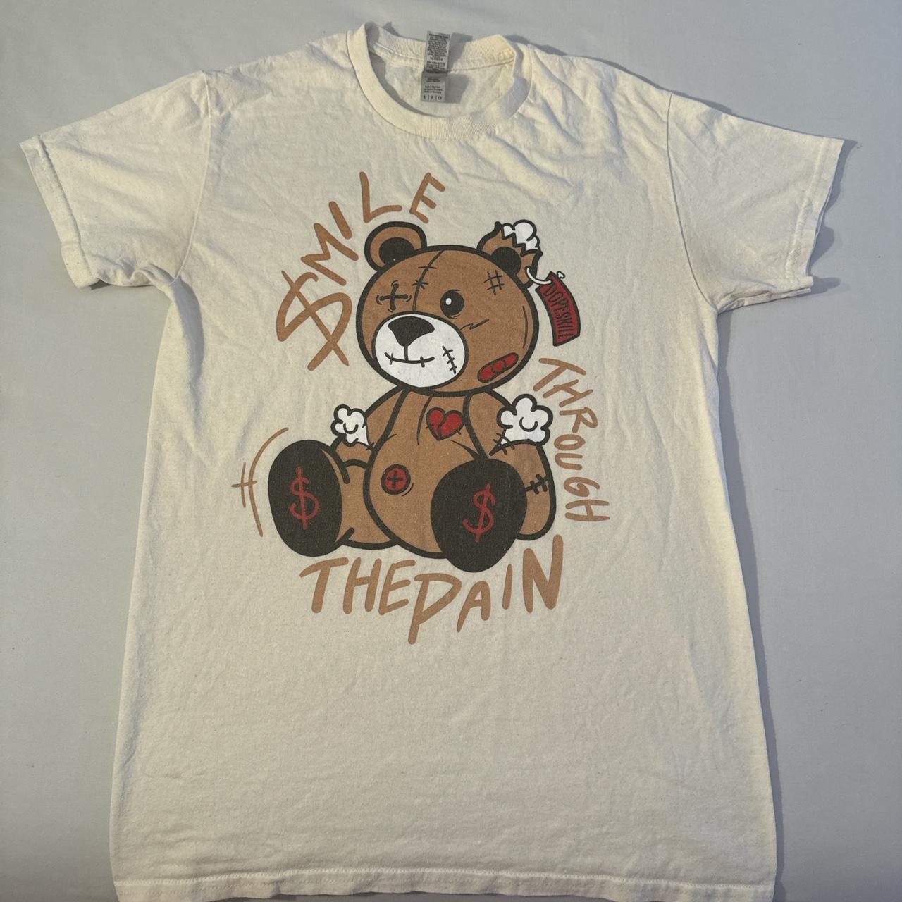 Smile Through The Pain DopeSkill teddy bear Depop