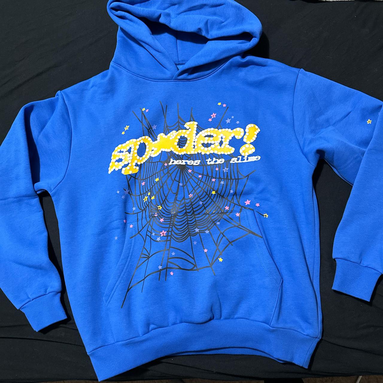Mens Hoodies Blue And Yellow Jordan Jacket Spider Worldwide Blue