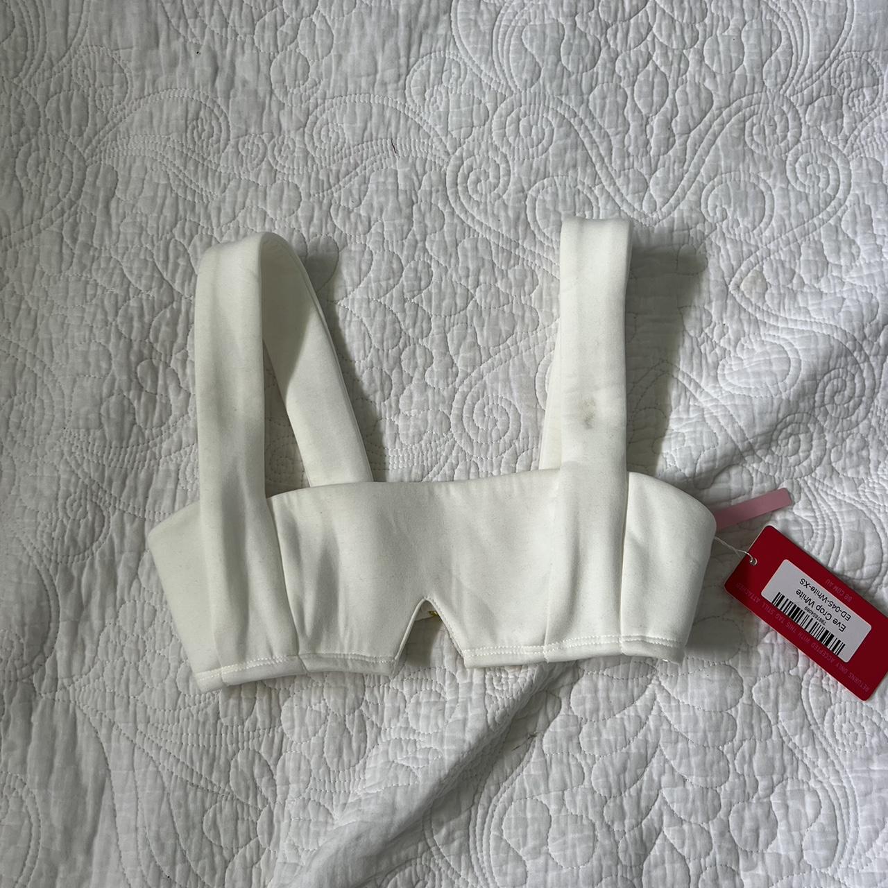 Beginning Boutique white crop Never worn but slight... - Depop