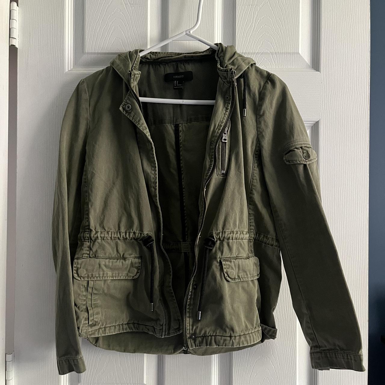 Forever 21 green jacket best sale