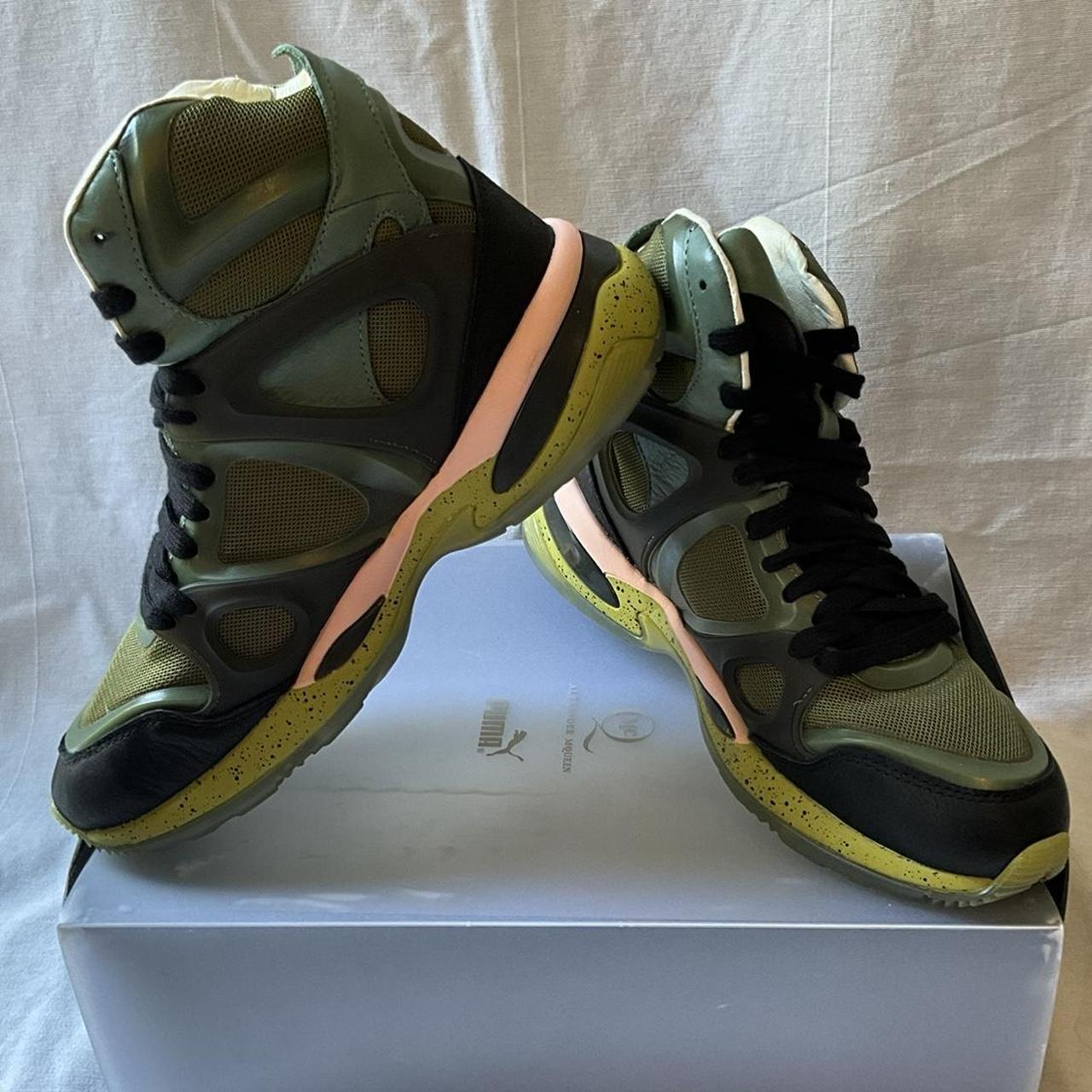 Alexander McQueen Puma Run Mid Avacado Trainers