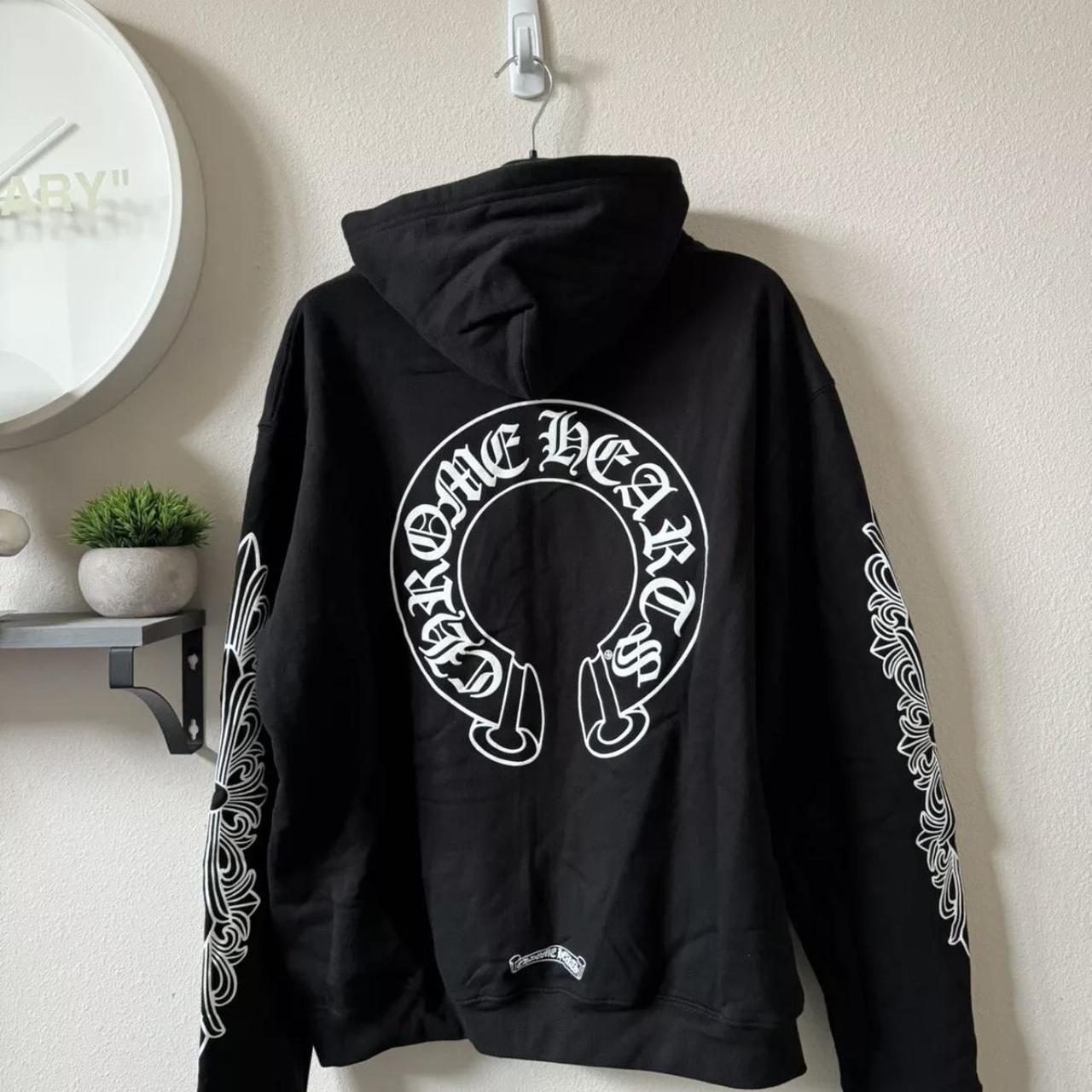 Chrome Hearts Zip Up Floral Horseshoe... - Depop