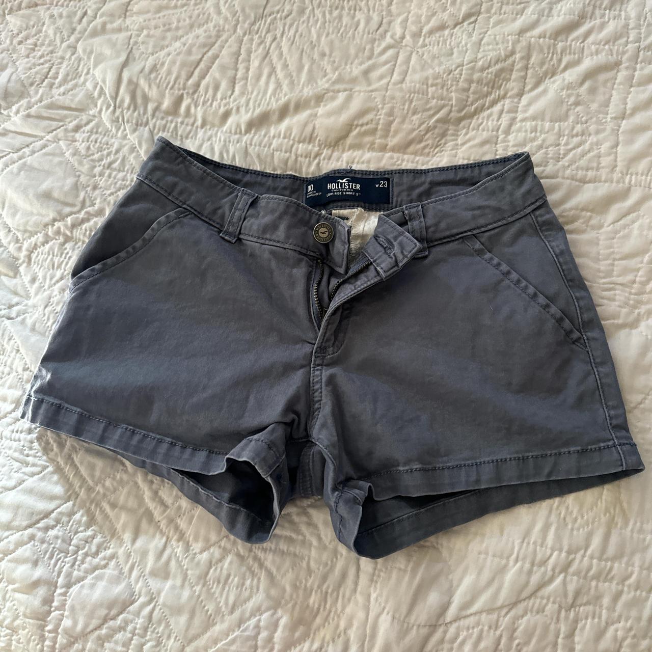 Hollister Blue Shorts Size 23 - Depop