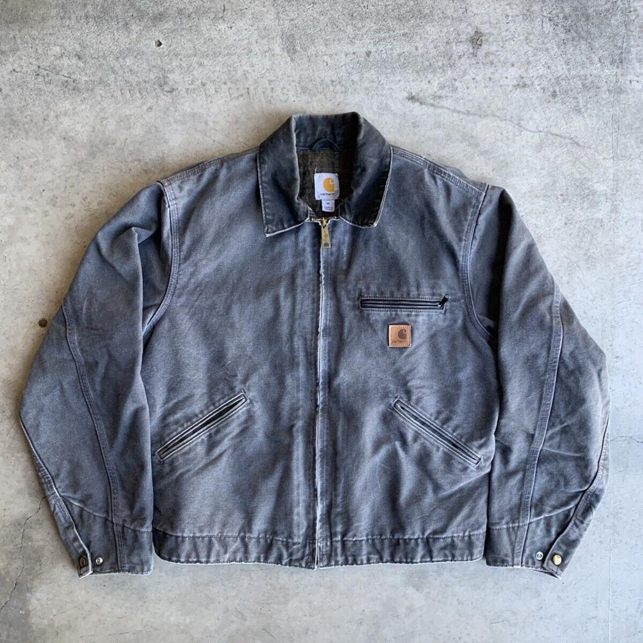 Vtg Carhartt J97 GVL Blanket Lined Detroit Jacket... - Depop