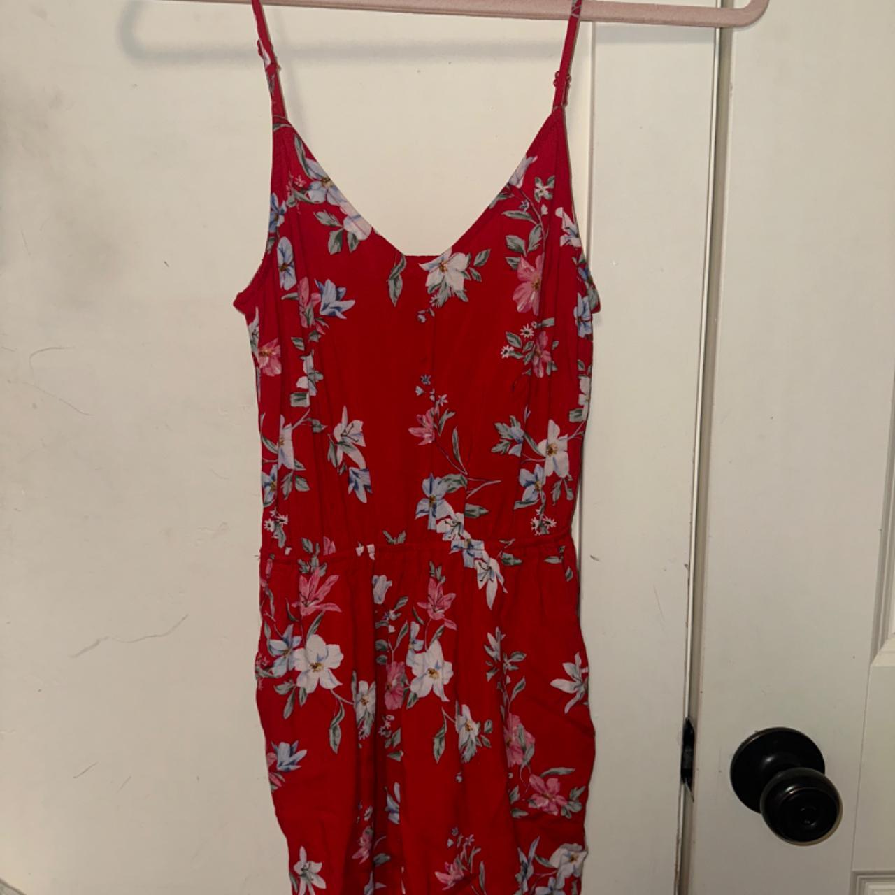 Red playsuit h&m deals