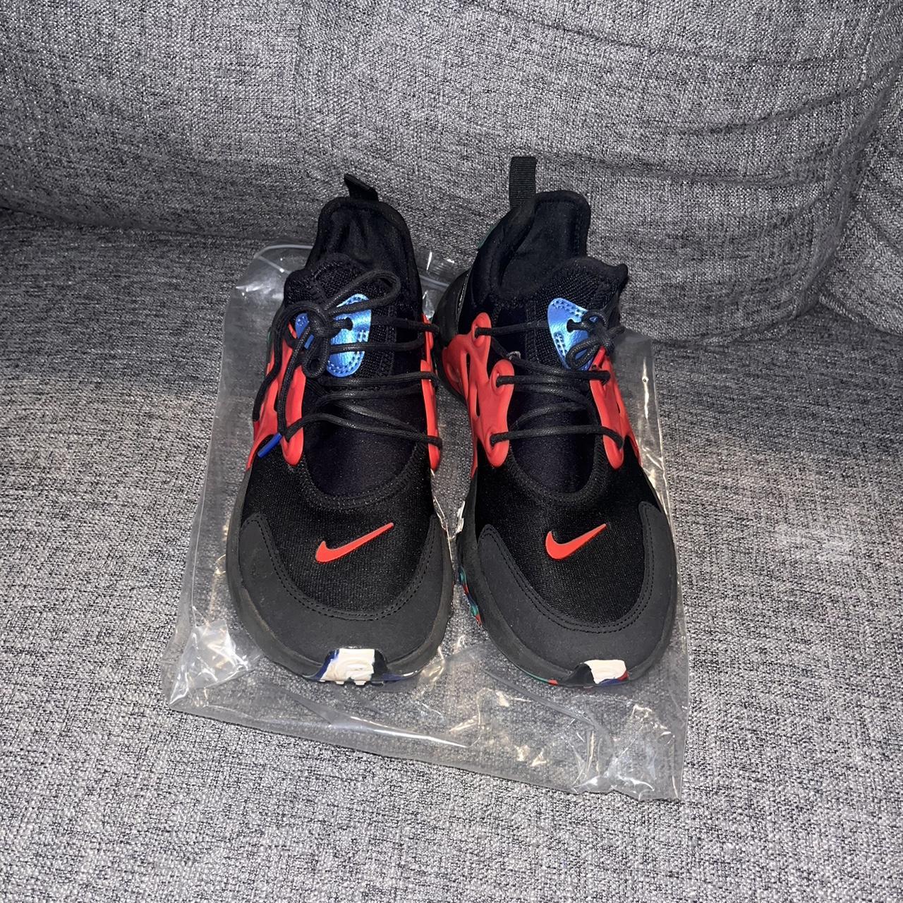 Nike React Presto Black Red Multicolor GS Size. Depop