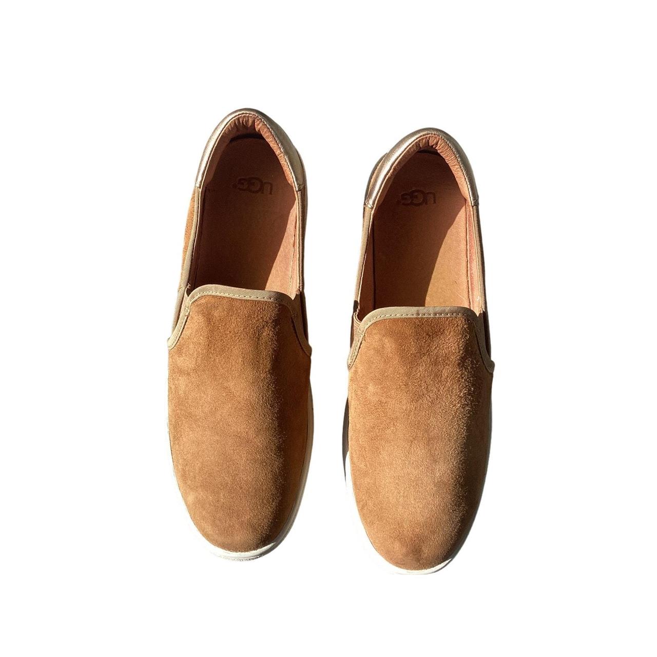 UGG Cas Chestnut Leather Slip On Sneakers Size. Depop