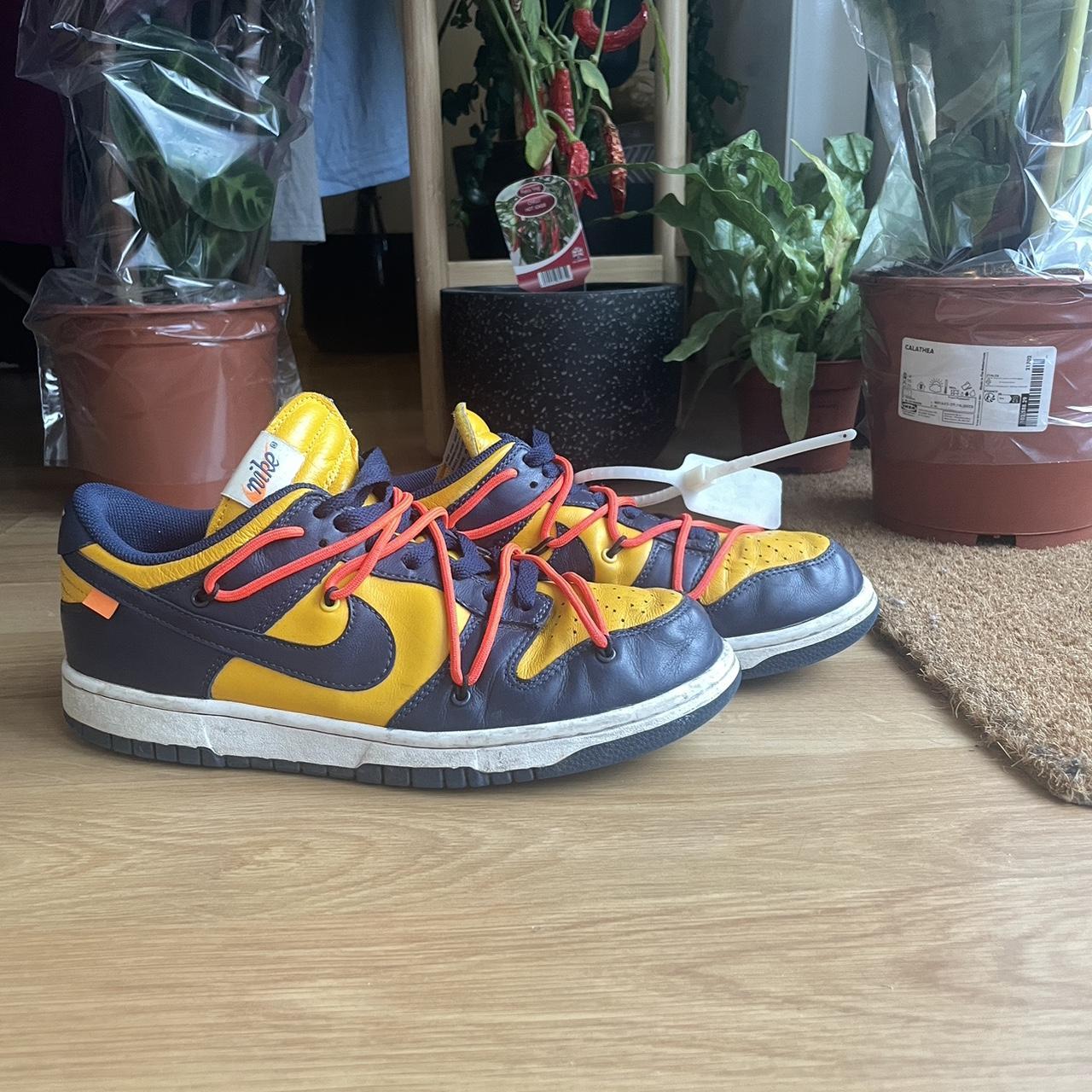 dunk low michigan off white