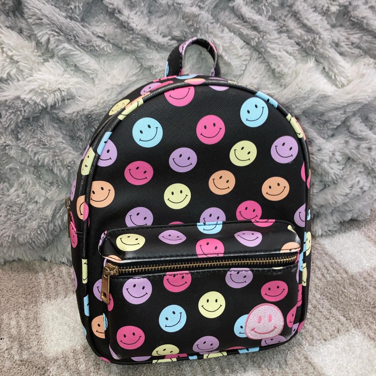 Smiley face backpack deals