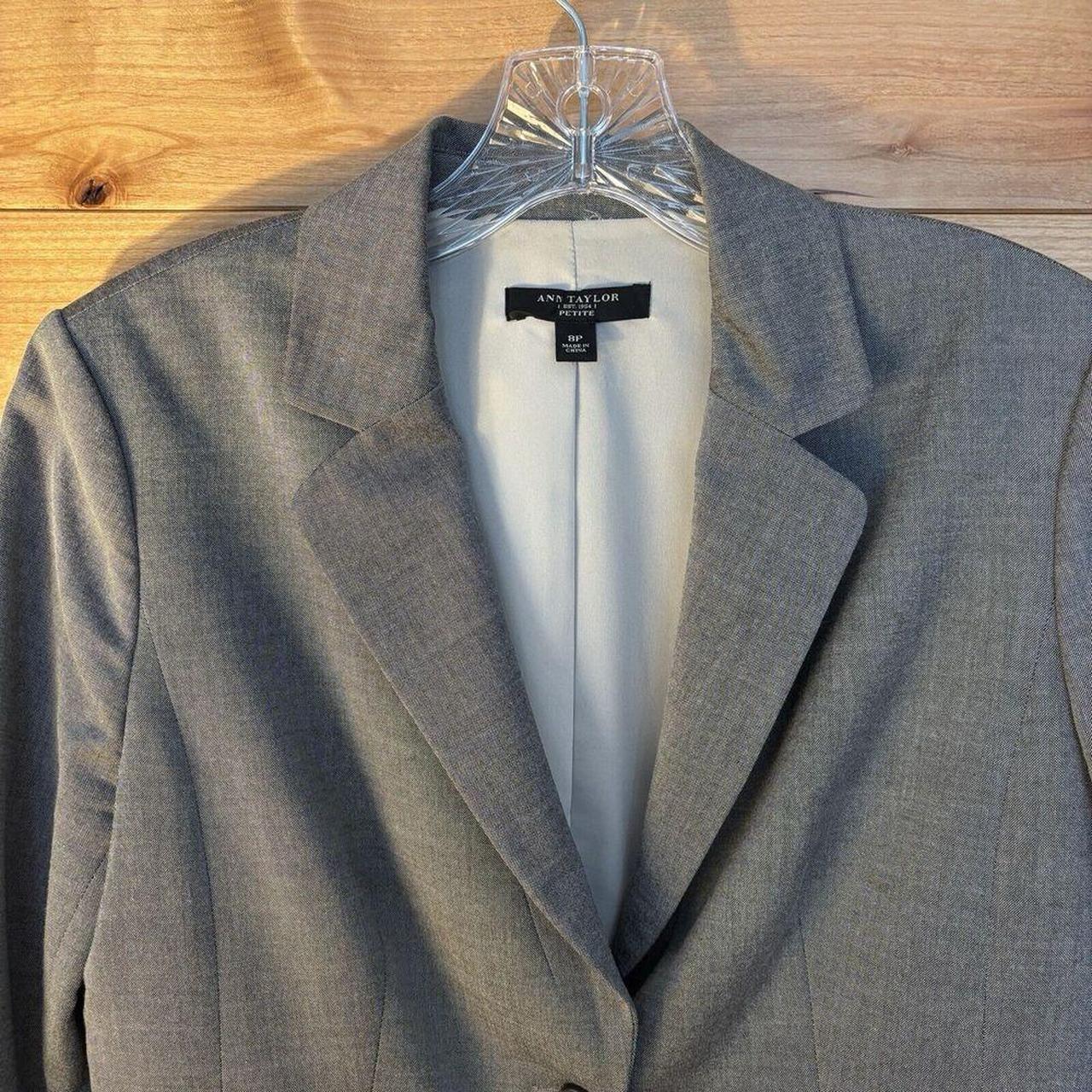 Ann Taylor Women's Blazer Jacket Grey – Ann Taylor Women's