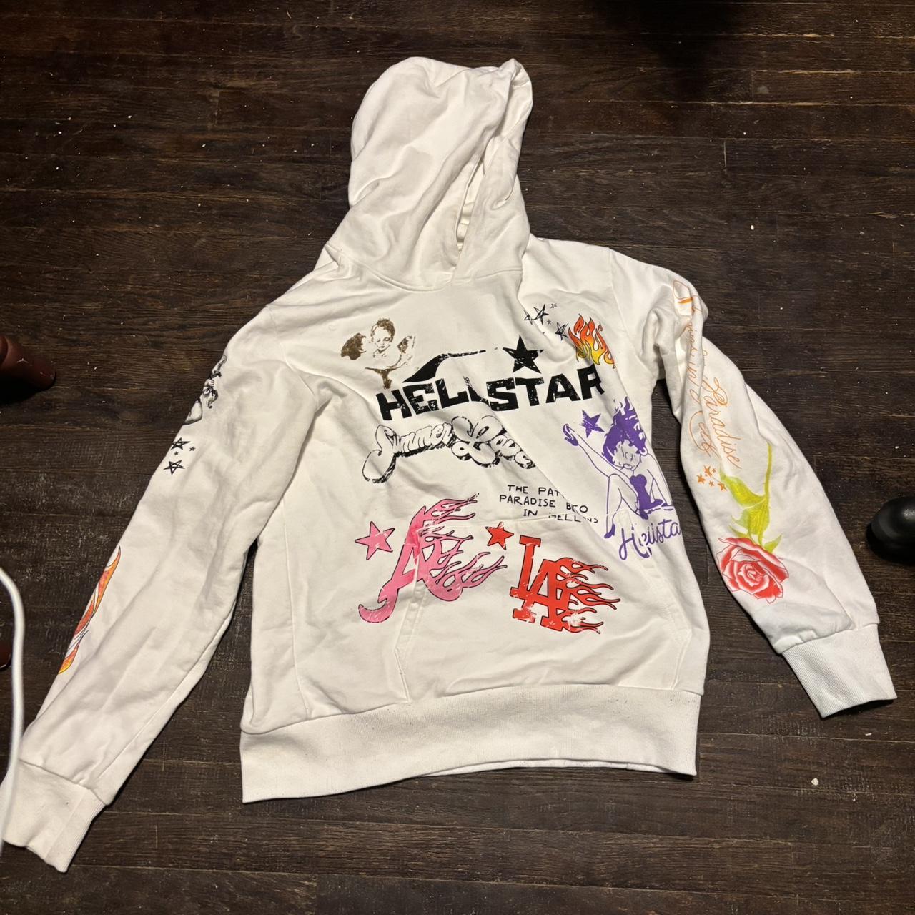 VIP【関税送料無料】希少 Gallery Dept. Art Dept Hoodie Gallery Dept. Graphic Print Crew Neck Hoodie - Grey