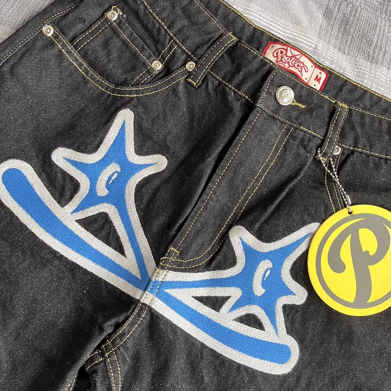 Protect Ldn Blue Denim Jeans Brand new with... Depop