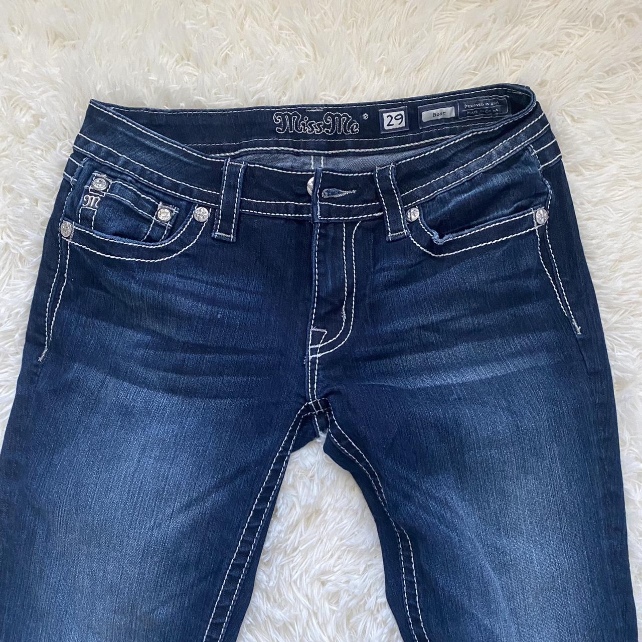 White miss-me-bootcut-jeans - Depop