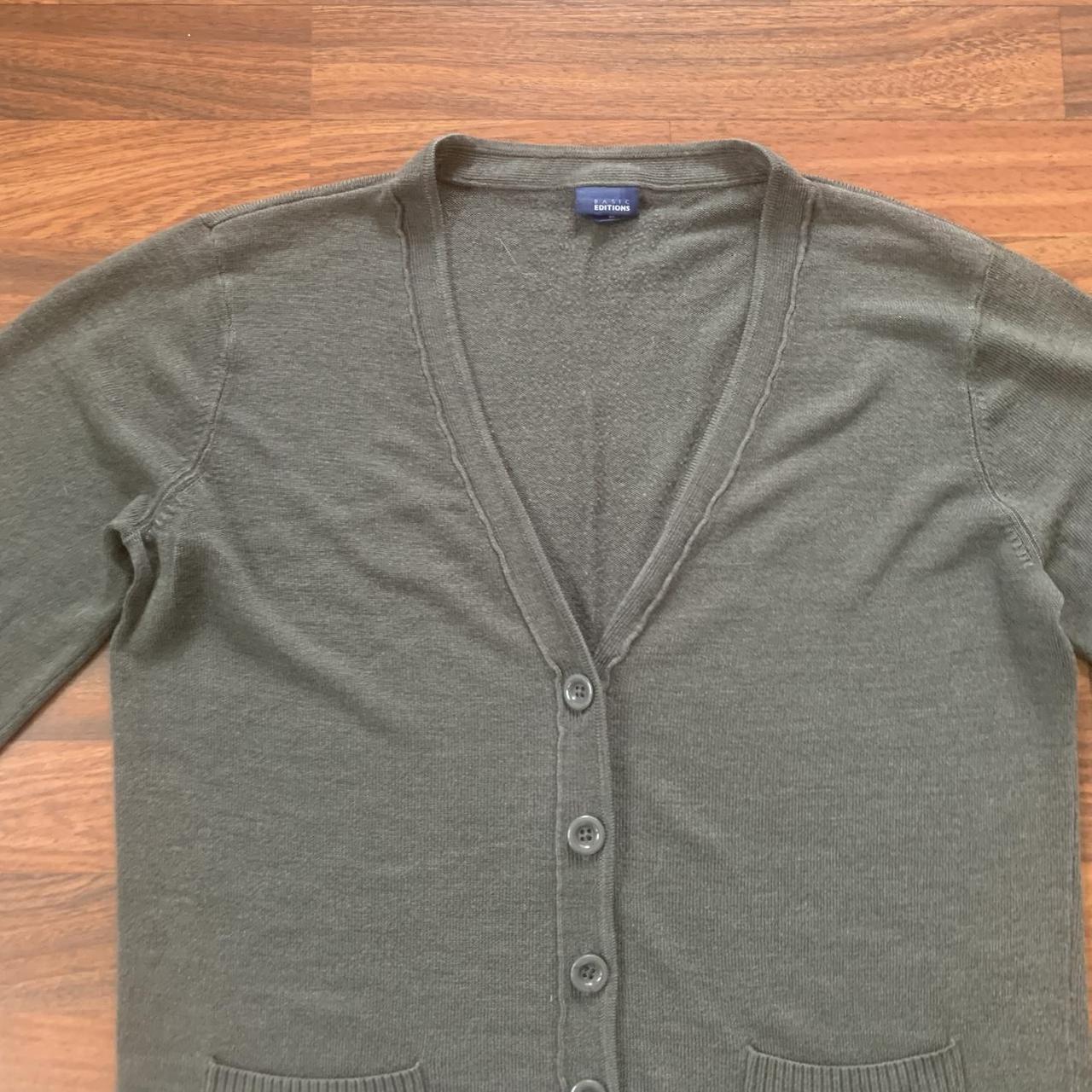 Basic Editions Women's Cardigan - Grey - L – Basi… - image 3