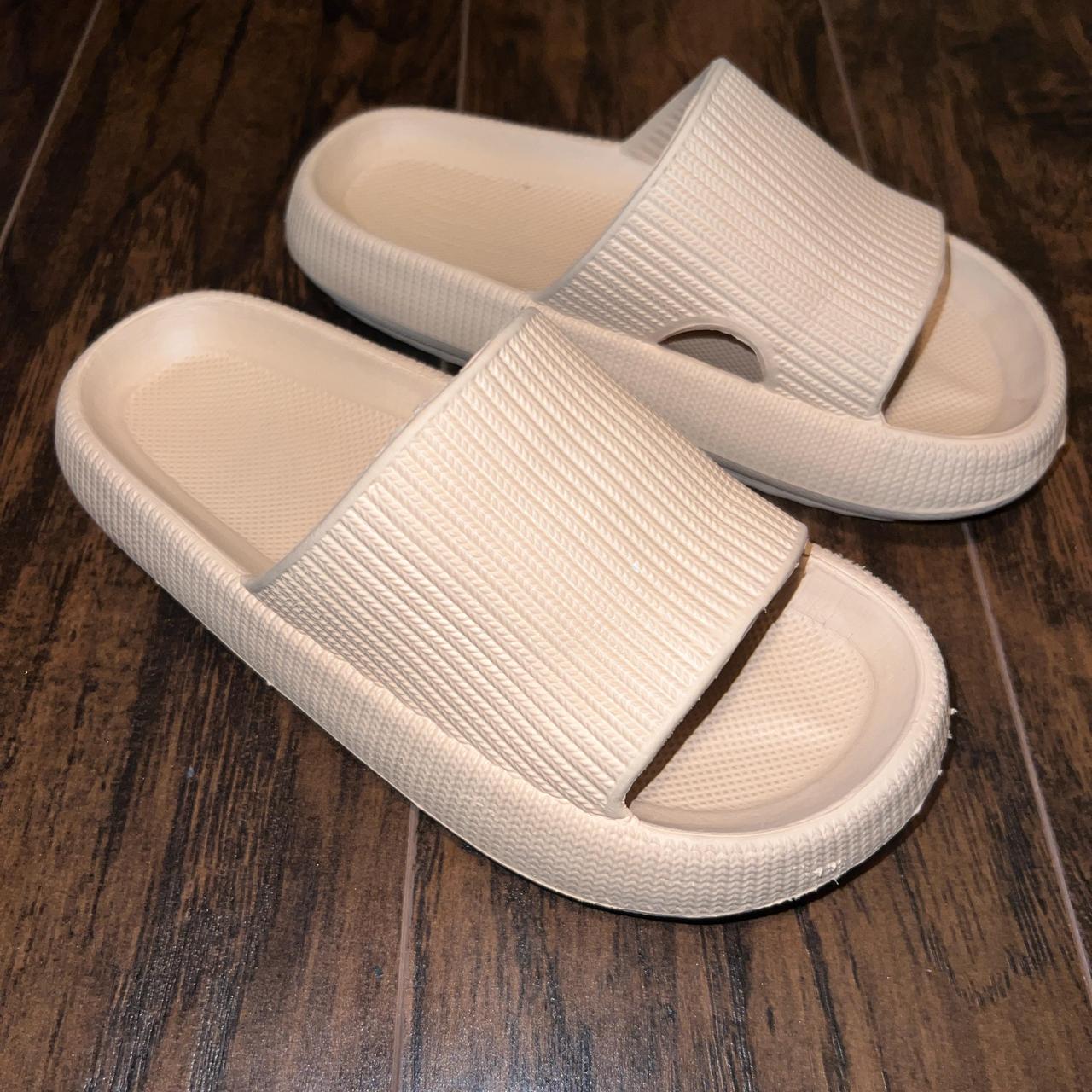 Women's Slides - Cream/Tan - US 6 – Cloud Slides … - image 1