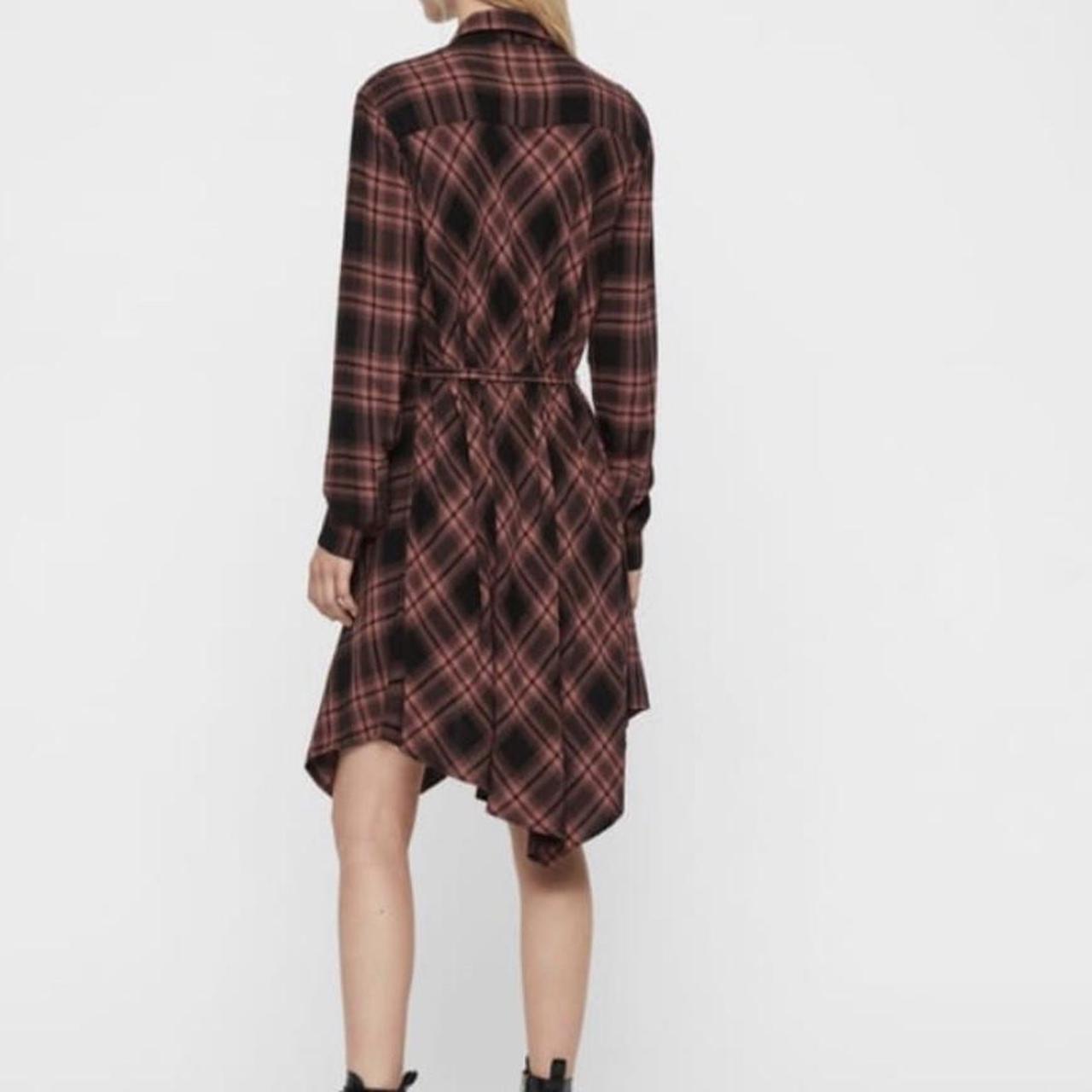 Allsaints tala plaid shirt dress hotsell