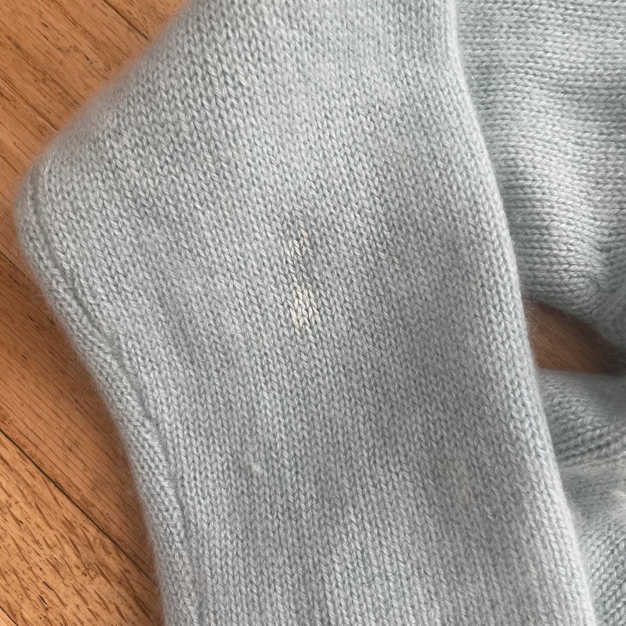 Soft cashmere vintage Loro piana in baby blue. - Depop