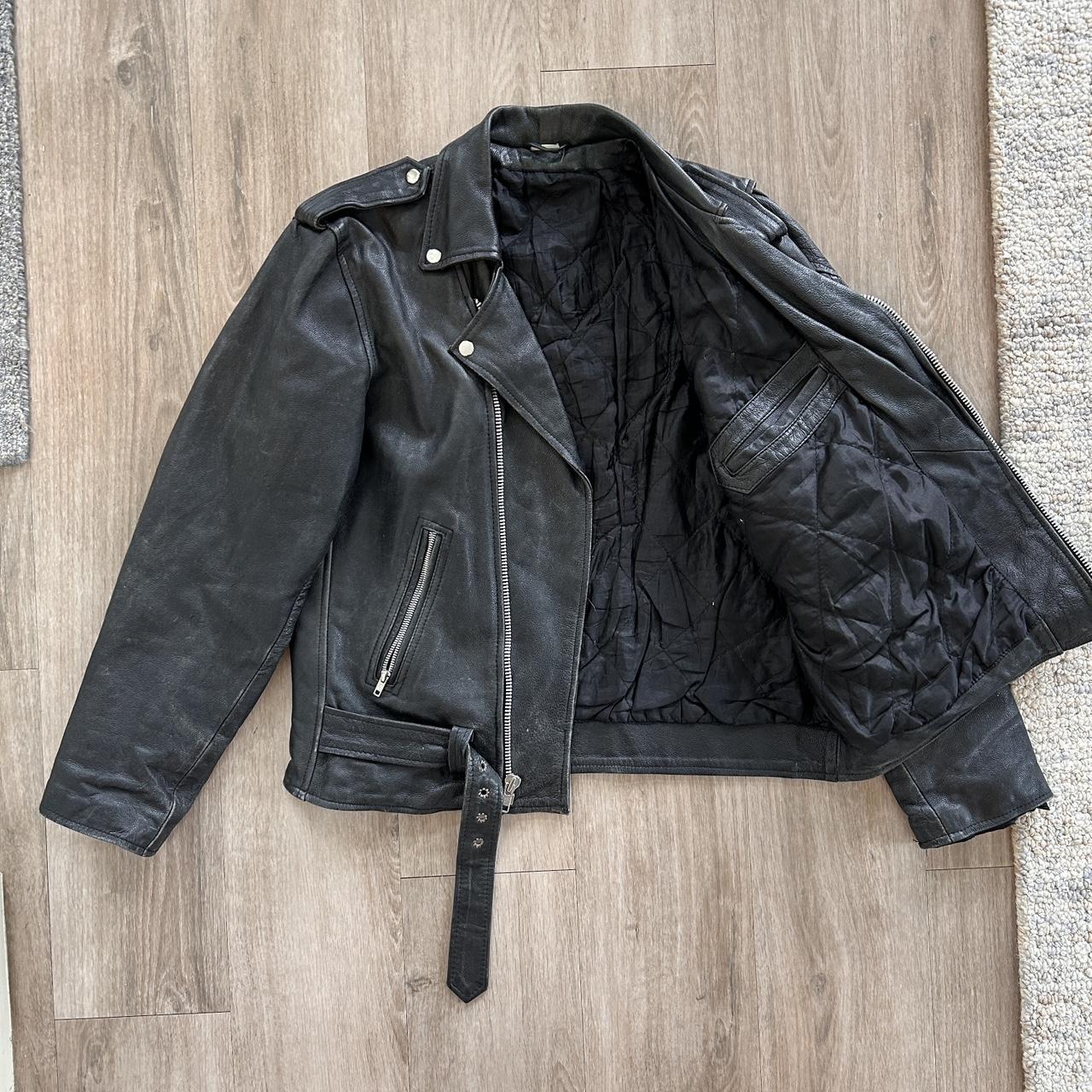 Polo Motorrad Echtes Leder Futter Leather Jacket Seltene Vintage