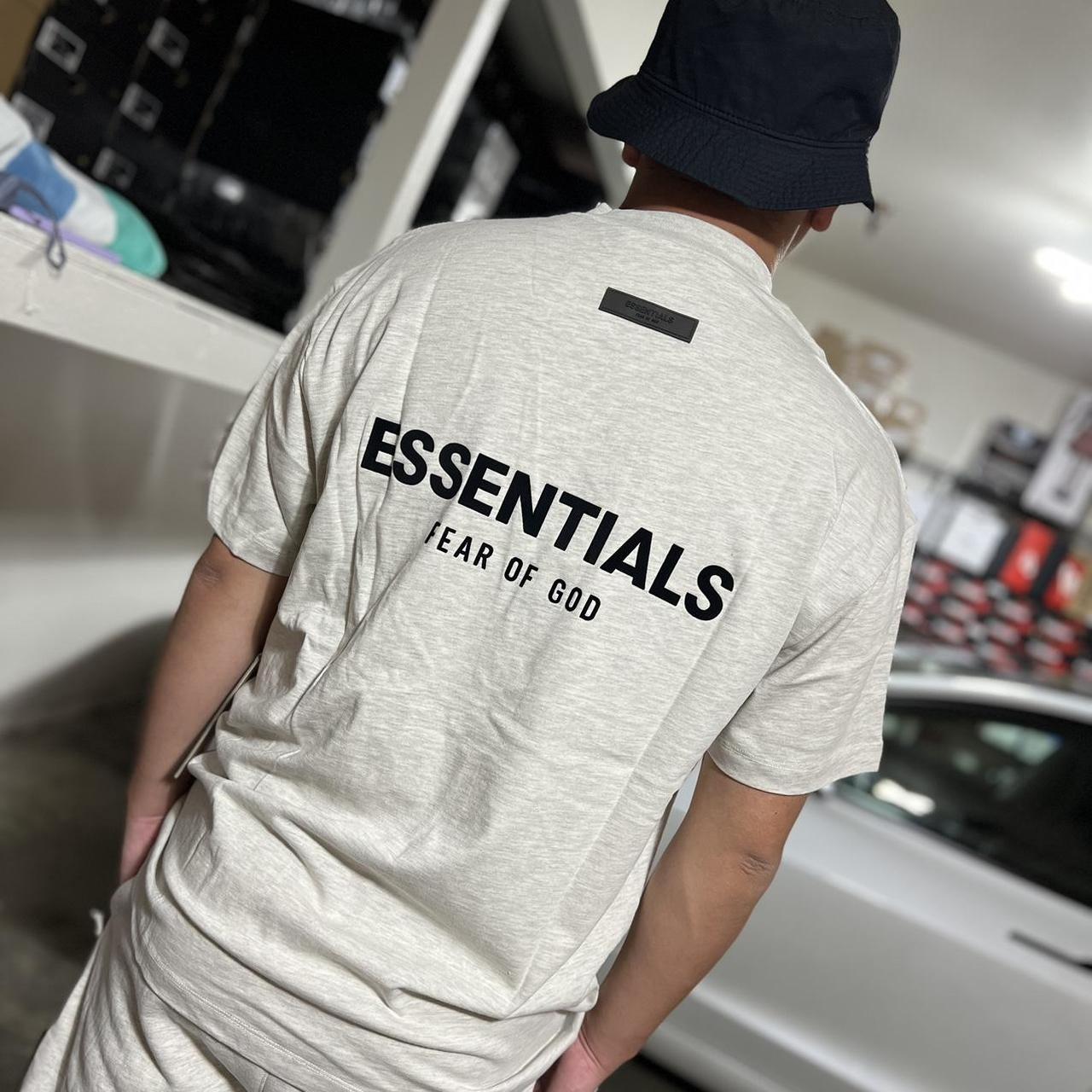 essentials light oatmeal tee