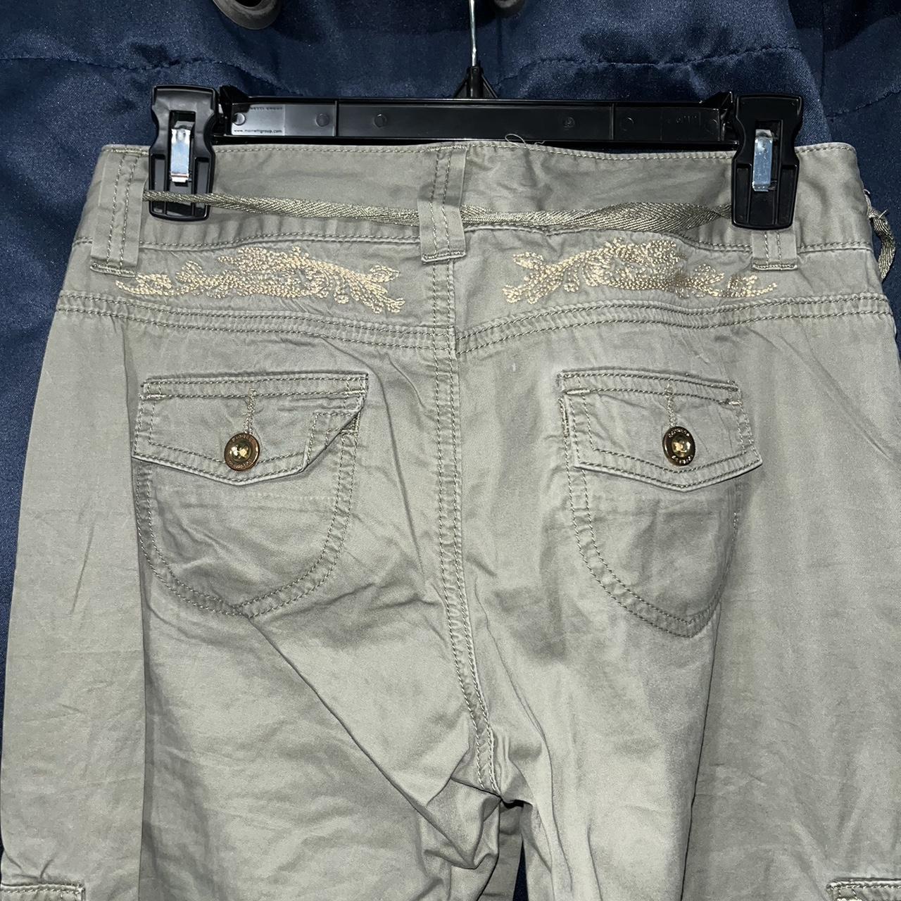 Express Women's Low rise Embroidered Pants - Khak… - image 6