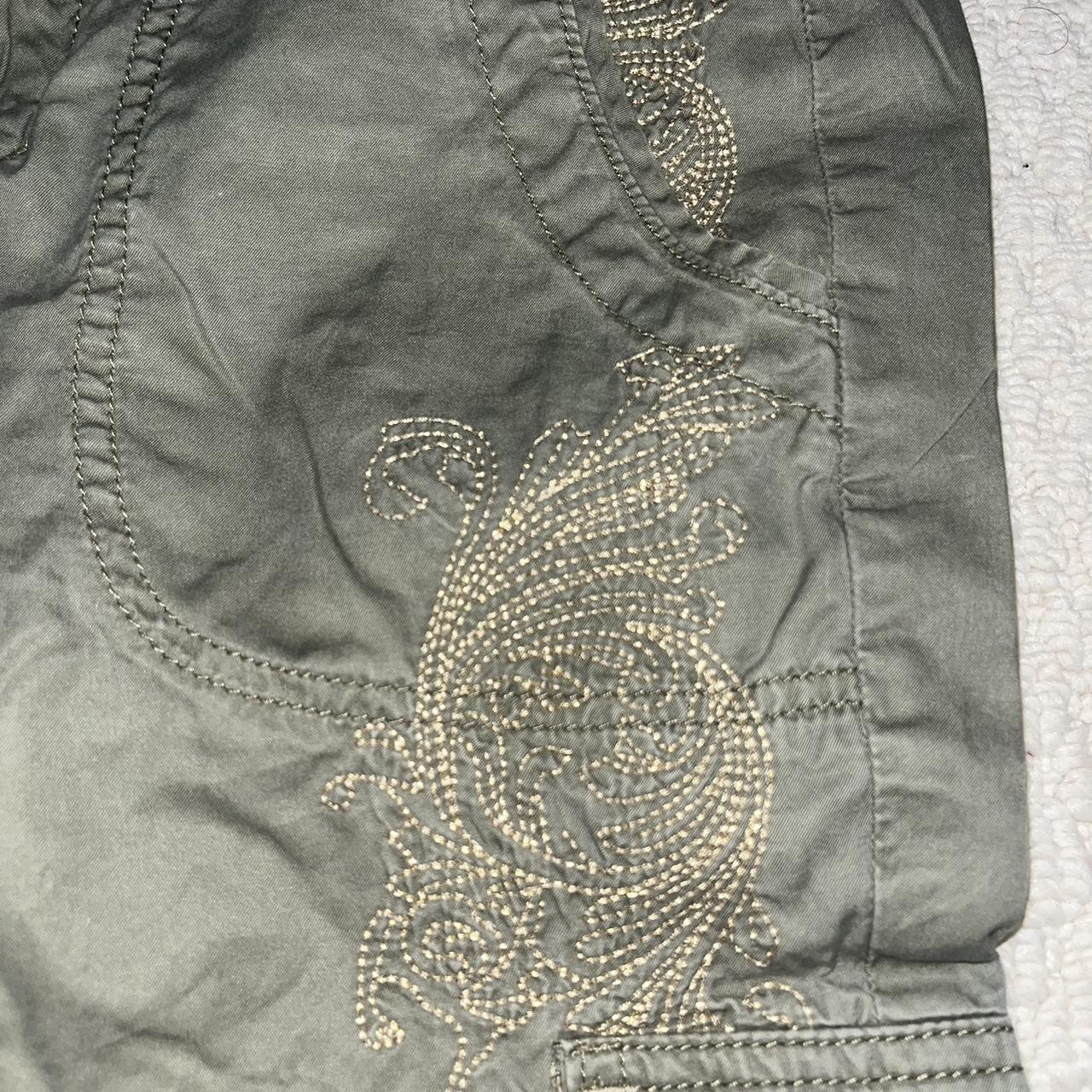 Express Women's Low rise Embroidered Pants - Khak… - image 5