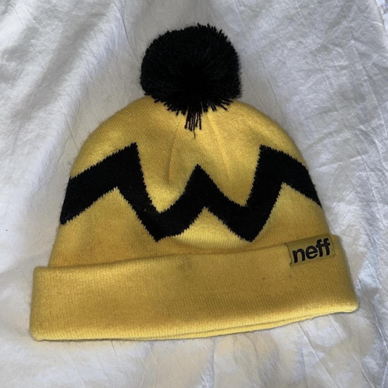 Neff Yellow Beanie Neff Fold Heather Beanie (Mustard White