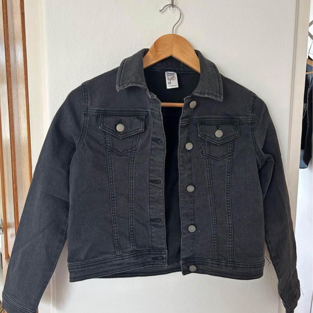 Kids denim jacket - size 12 - Depop