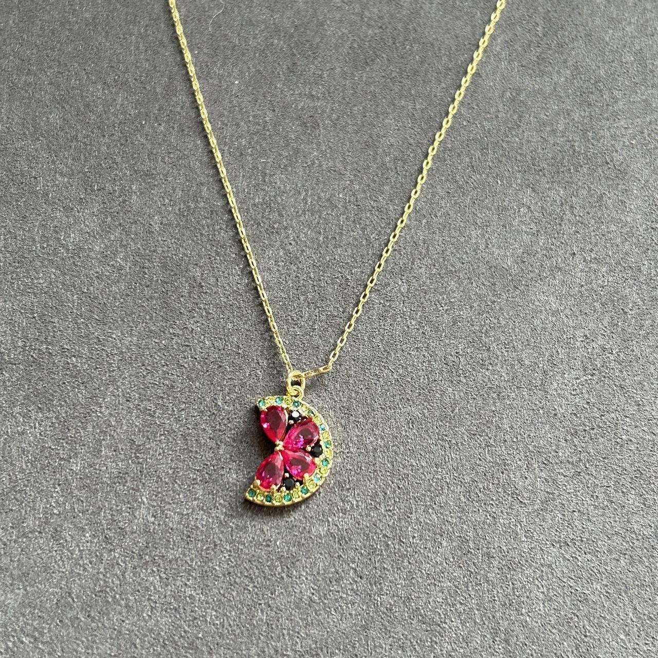 Kate spade watermelon necklace Never worn with Depop