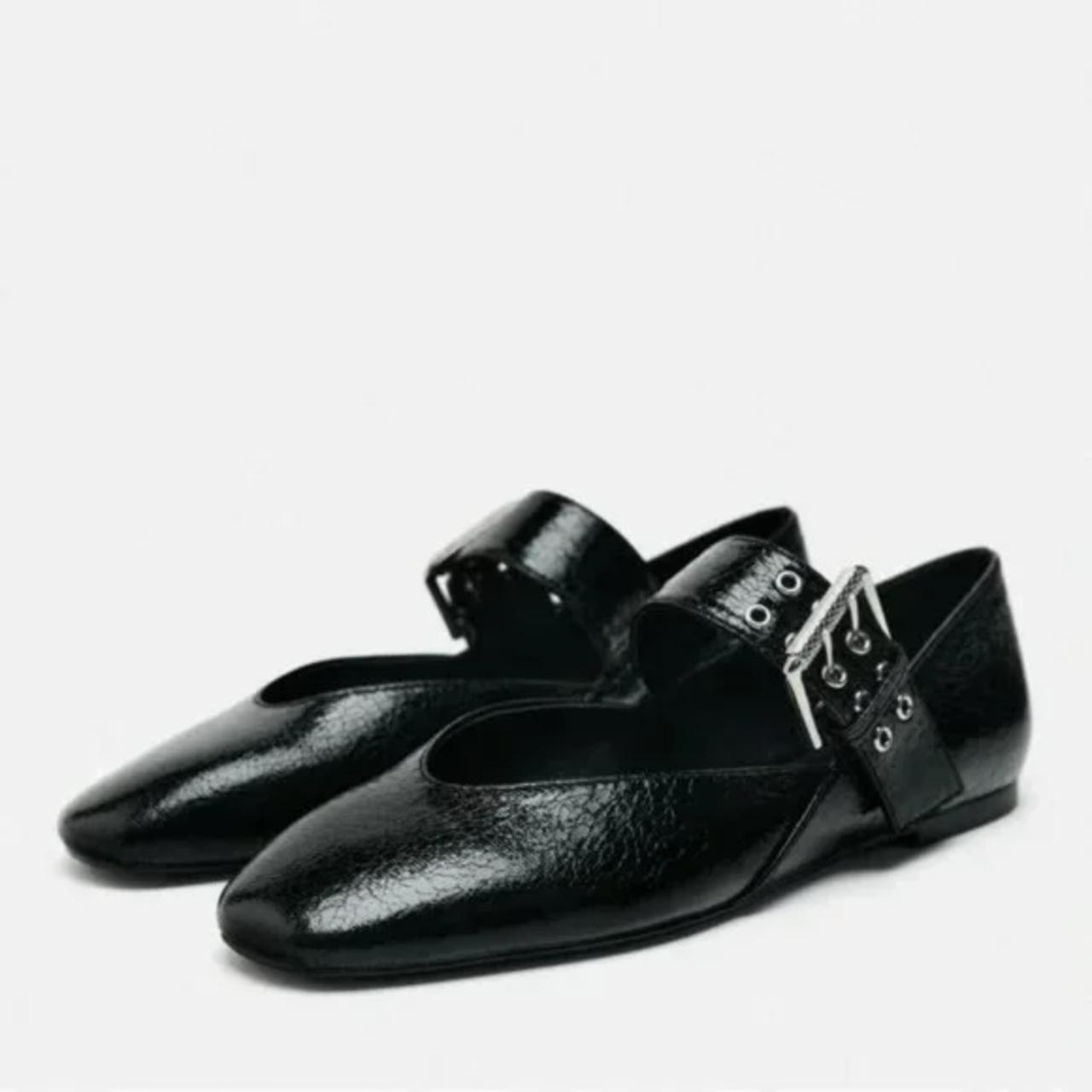 ZARA BUCKLE MARY JANES, Flat Mary Wide