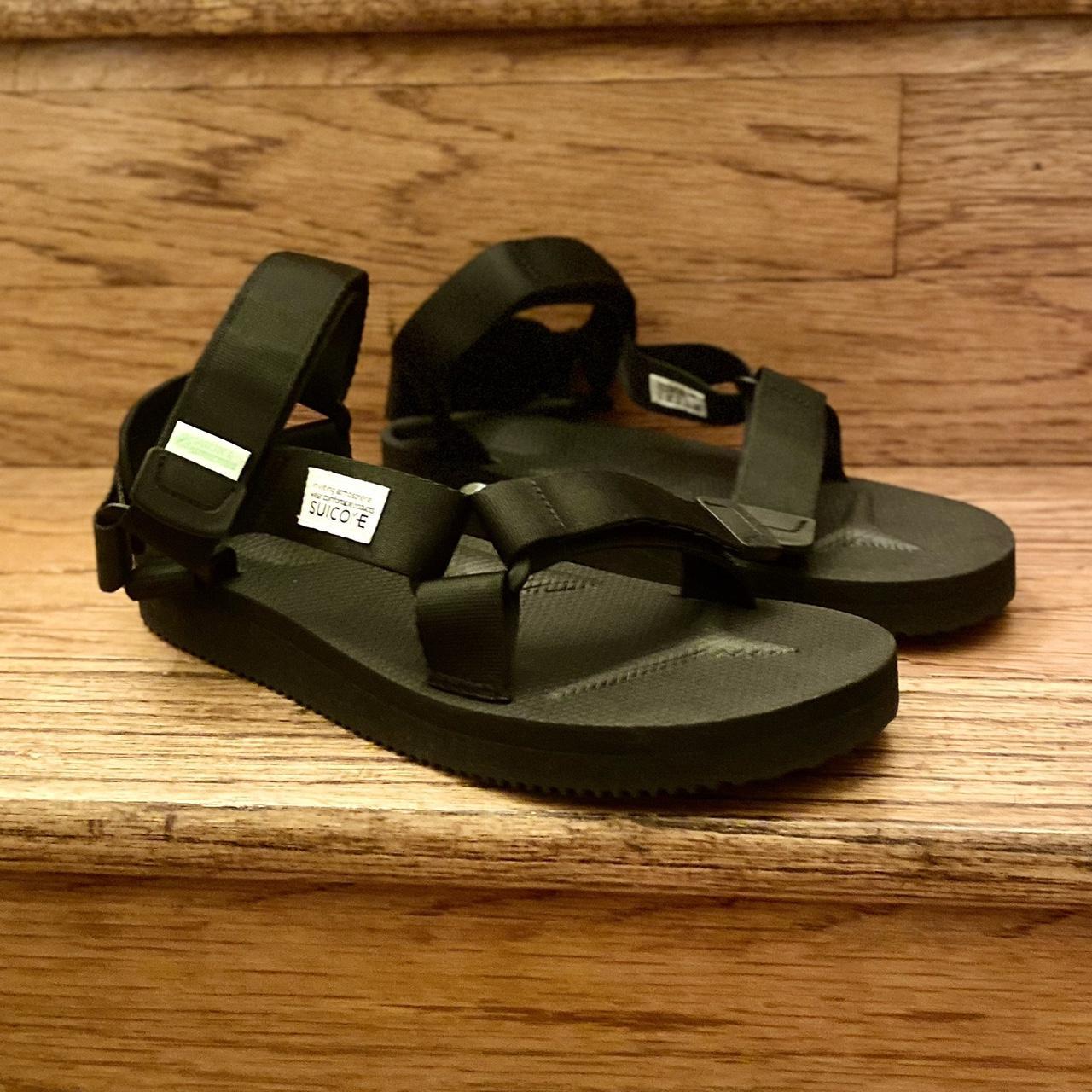 Suicoke Depa Cab Flat Sandals Size US6 Color Black Depop