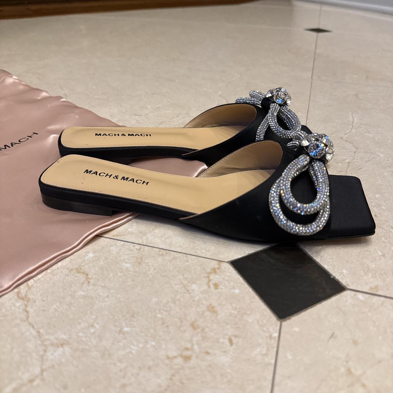 Mach & Mach Women's Slides - Black – Mach & Mach … - image 2