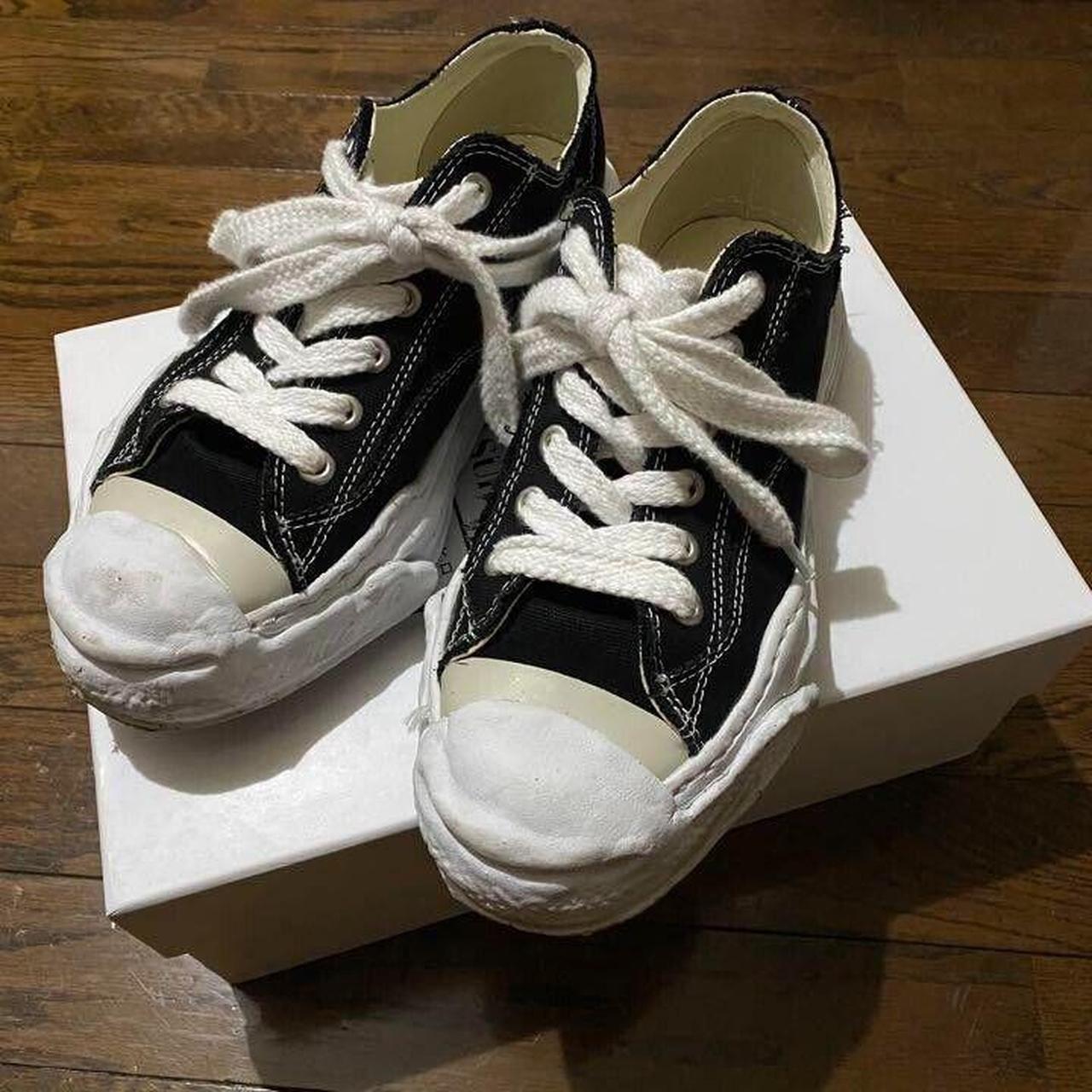 Black and white Mihara Yarisho sneakers Not my size Depop