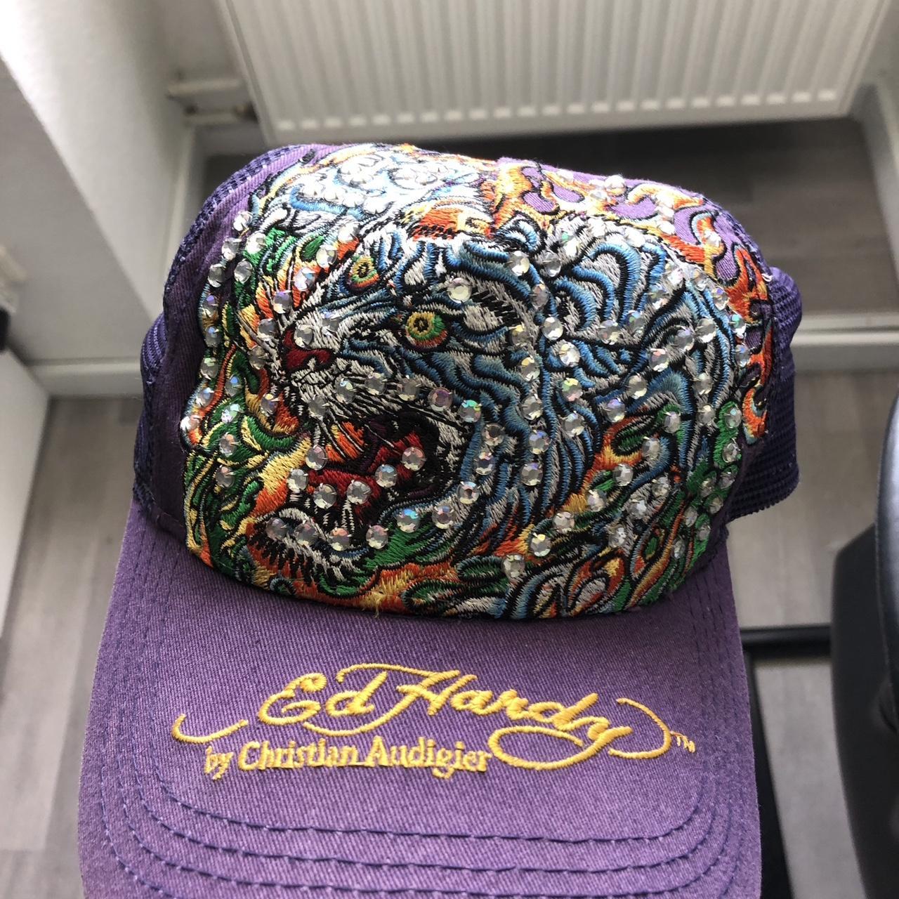 Ed Hardyスカルデザイン トラッカーキャップ ピンク Ed Hardyスカルデザイン トラッカーキャップ ピンク