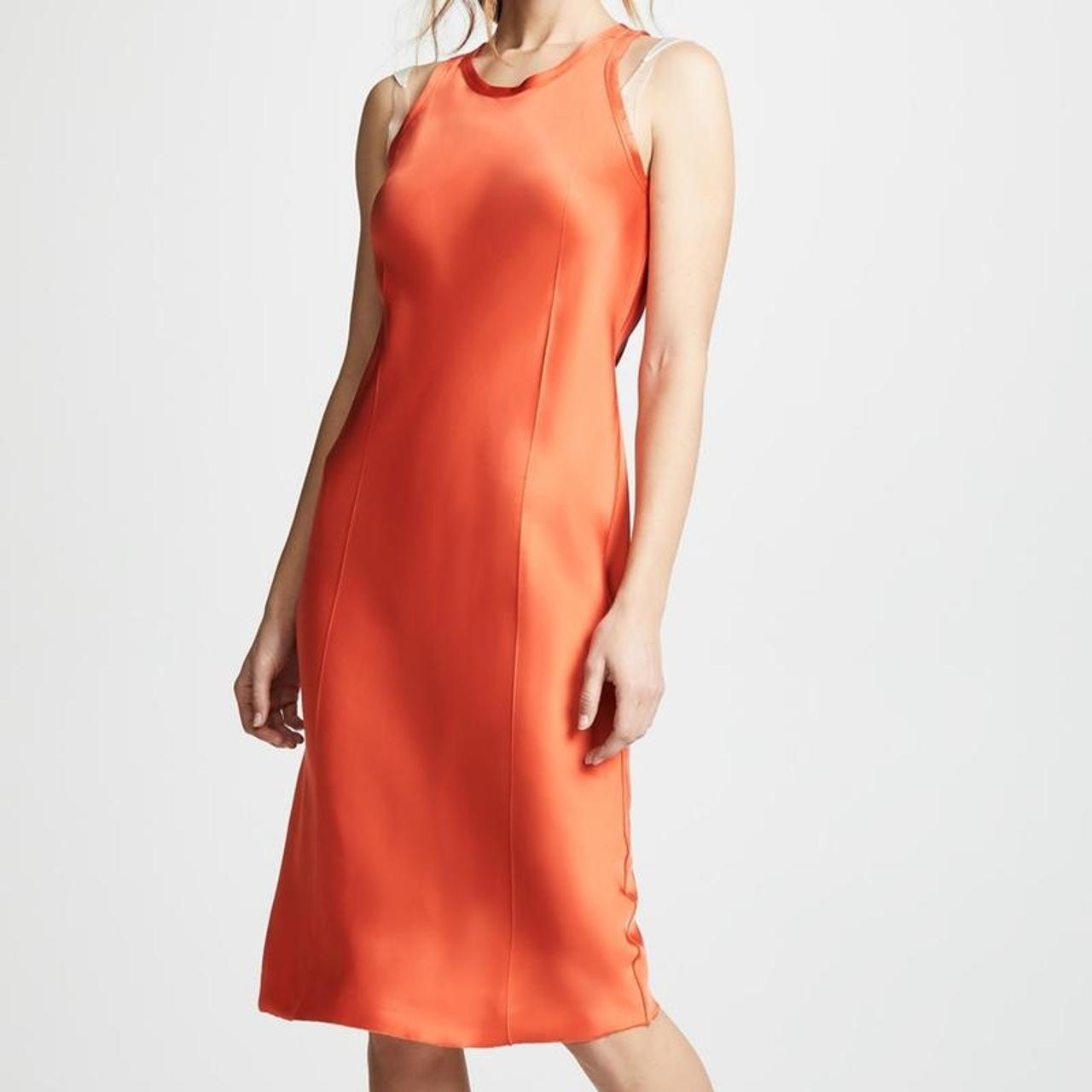 Helmut Lang Orange Dress