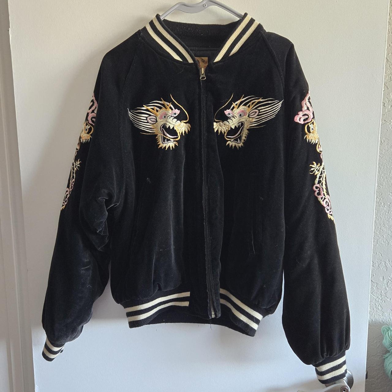 Men's embroidered vintage military