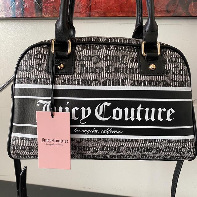 JUICY COUTURE SHOULDER BAG-BLACK WITH RHINESTONE | Depop
