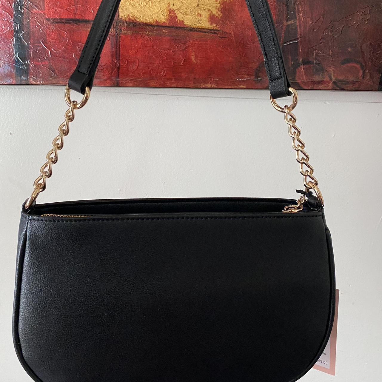Juicy Couture 新品 Juicy Couture Liquorice Fashionista Shoulder Bag Black/Pink