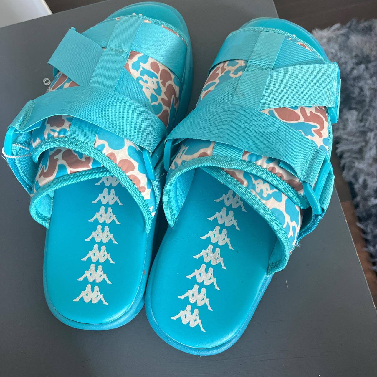 Kappa slides Same week shipping Size 10.5 #kappa... - Depop