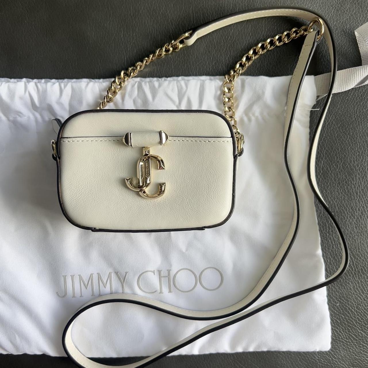 【未使用級】JIMMY CHOO MICRO HALE JC クロスボディバッグ 未使用級】JIMMY CHOO MICRO HALE JC クロスボディバッグ