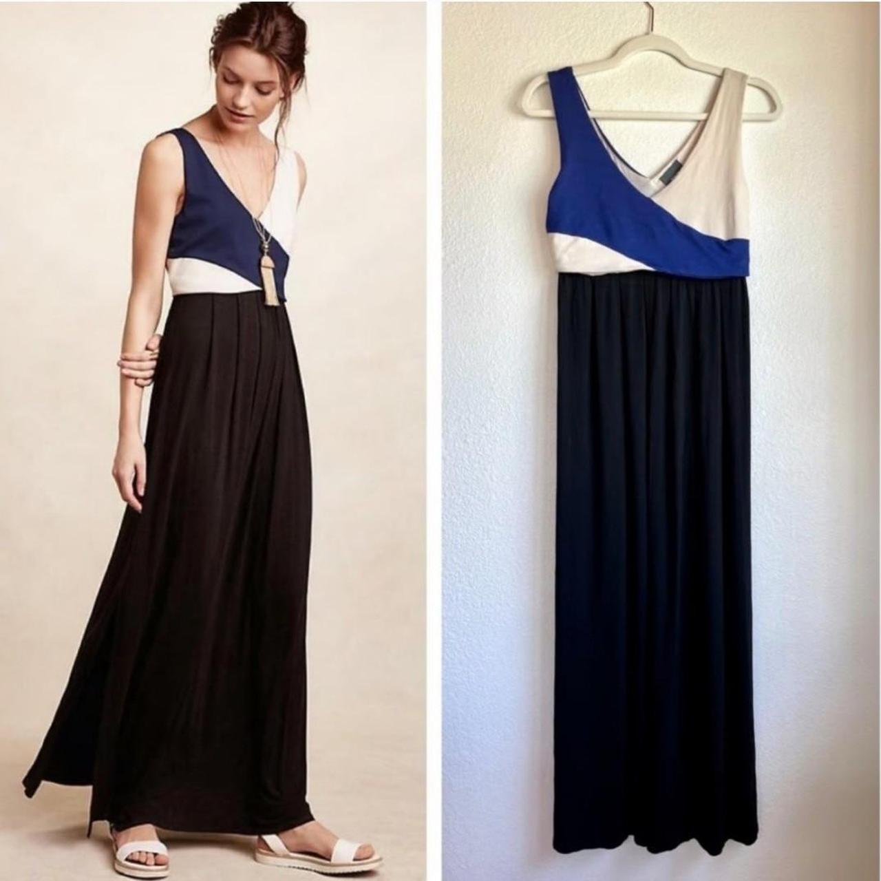 Anthropologie Maeve Elysian Colorblock Maxi Dress. Depop