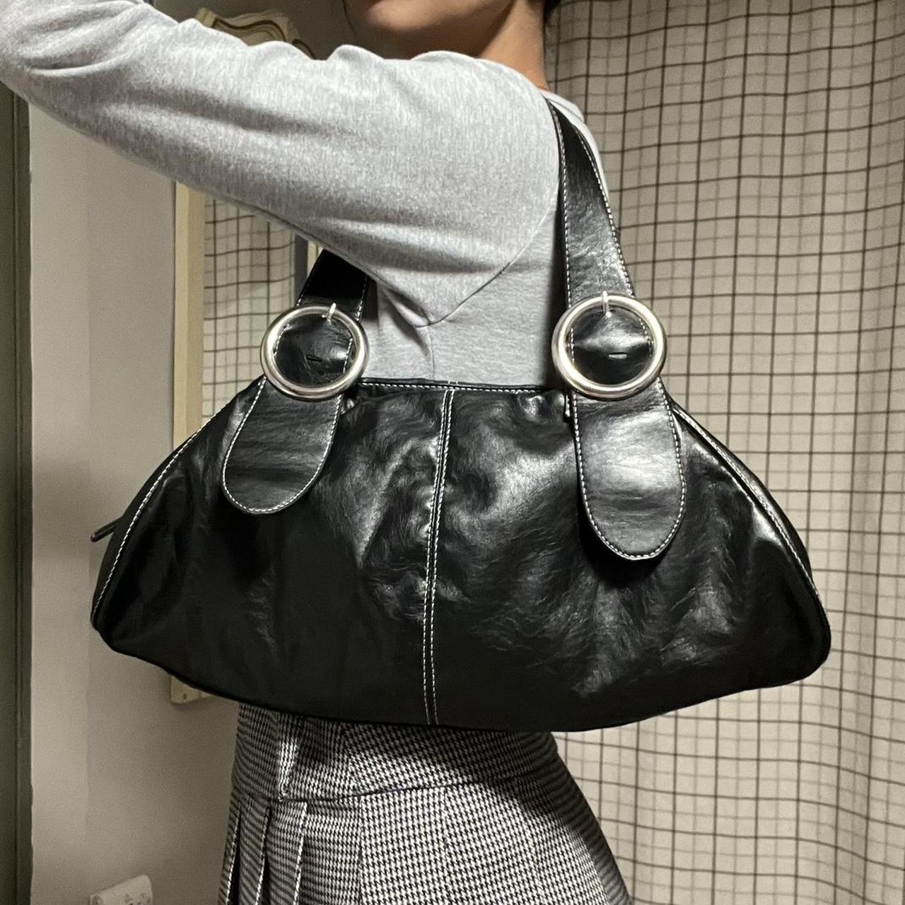 00s archive city leather hand bag grunge 00s archive city leather