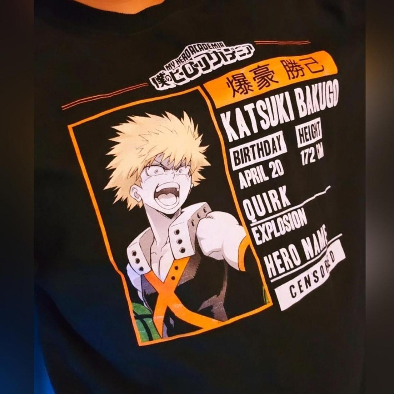 Black Bakugo Katsuki Hot Topic Sweater #MHA Depop
