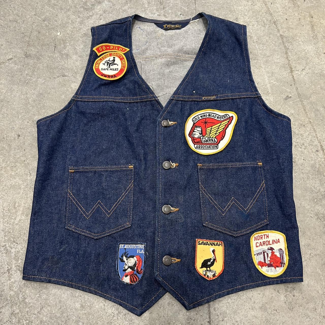 Wrangler Men's Vest - Navy/Blue - M – True vintag… - image 2