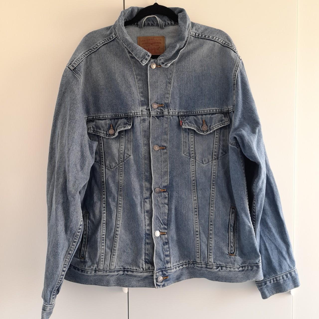 Vintage Levi's Stonewashed Denim Jacket, XXL True to... - Depop